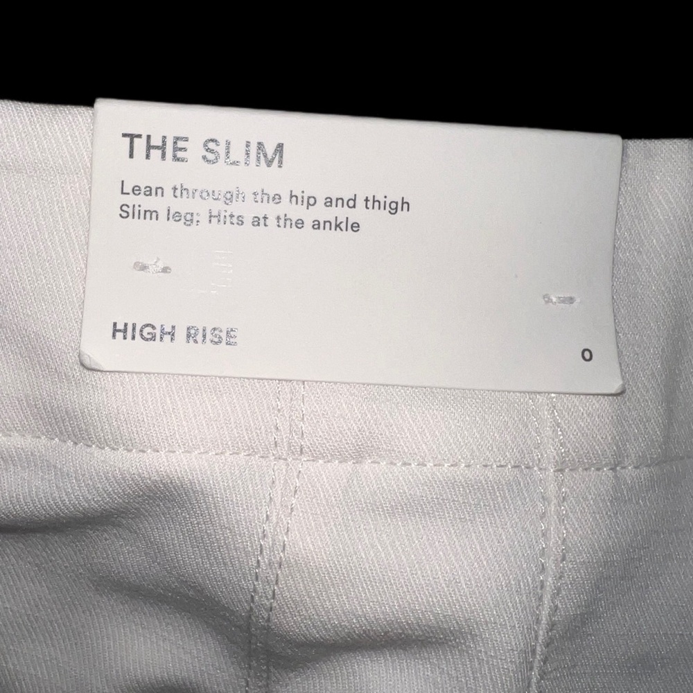 Ann Taylor White Slacks Straight leg style Petite size 0